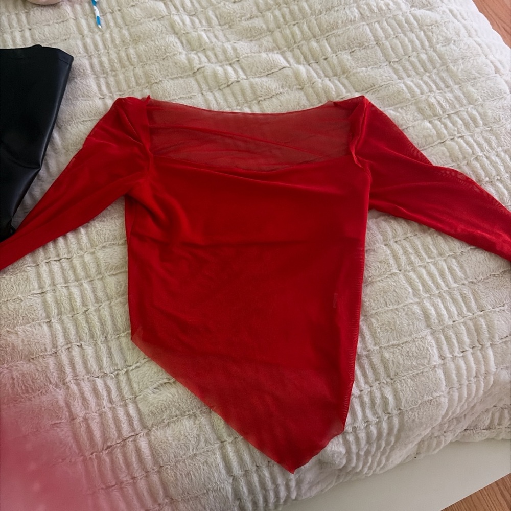 Elegant Red Women's Top